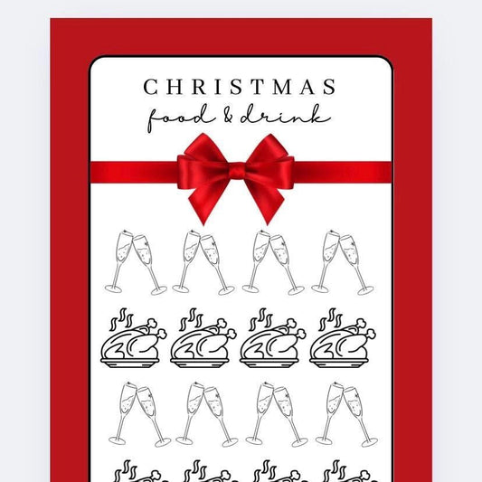 Food and Drink Christmas Tracker, cash stuffing