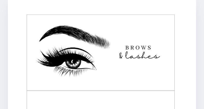 Brows and Lashes Vellum Wallet, Cash Stuffing, Budgeting