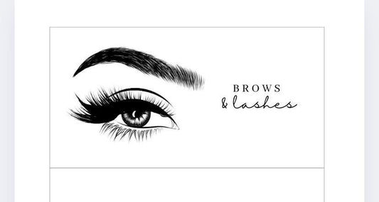 Brows and Lashes Vellum Wallet, Cash Stuffing, Budgeting