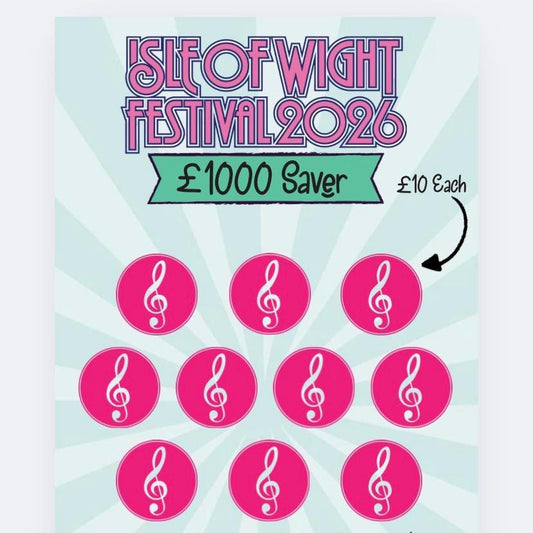 Isle of Wight Festival 2026 Savings Tracker and wallet, cash Stuffing, Budgeting, A6 binder, Save money,  Envelope method, Budget, Challenge