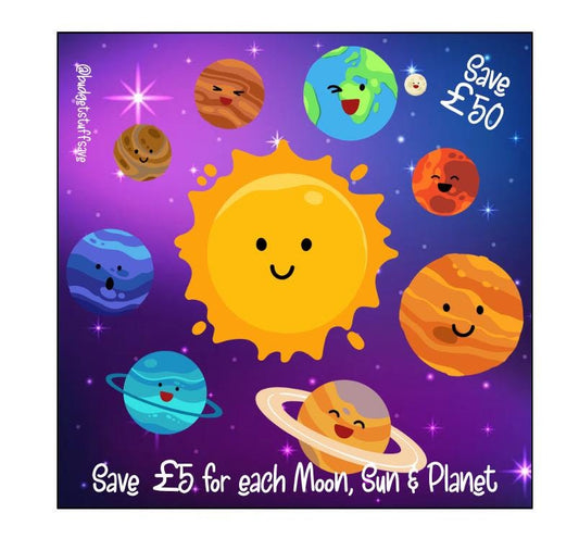 Planets Mini Challenge, Cash Stuffing, Pocket Money, Budgeting, Budget Binder