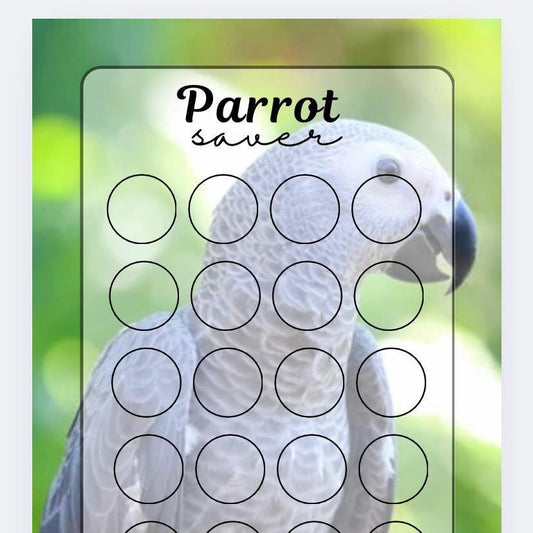 African Grey Parrot Savings Tracker, Cash Stuffing, Budget Binder Trackers, Save Money, Cash Envelopes, Budgeting, Money Saver