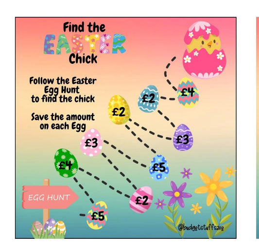 Find the Easter Chick Mini Challenge, Cash Stuffing, Pocket Money, Budgeting, Budget Binder