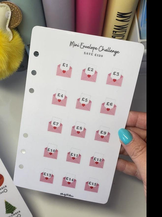 A6 Mini Envelope Dashboard Tracker, Cash Stuffing, Budgeting