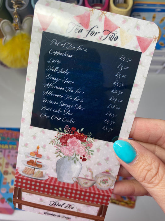 Tea for Two Saver, Cash Stuffing, Budget Binder Trackers, Save Money, Cash Envelopes, Budgeting, Money Saver, Presents, Gifts