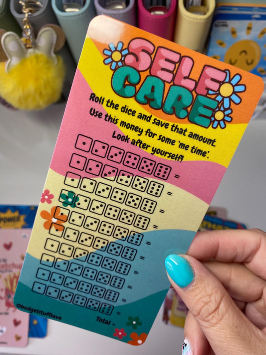 Self Care Dice Roll challenge, Cash Stuffing, Budget Binder Trackers, Save Money, Cash Envelopes, Budgeting, Money Saver, Presents, Gifts
