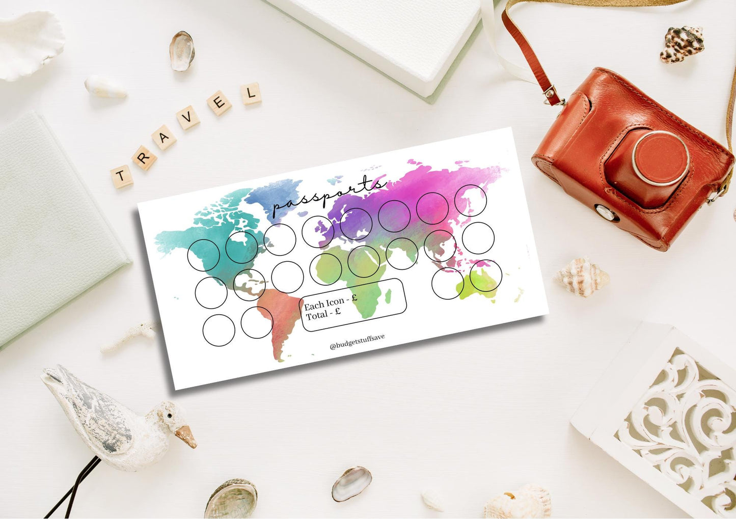 Passports A6 VELLUM Wallet, Cash Stuffing