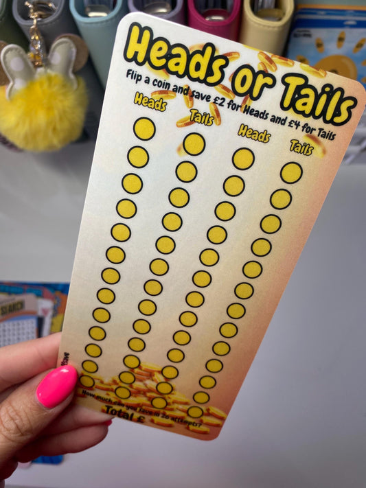 Heads or Tails Saver, Cash Stuffing, Budget Binder Trackers, Save Money, Cash Envelopes, Budgeting, Money Saver, Presents, Gifts