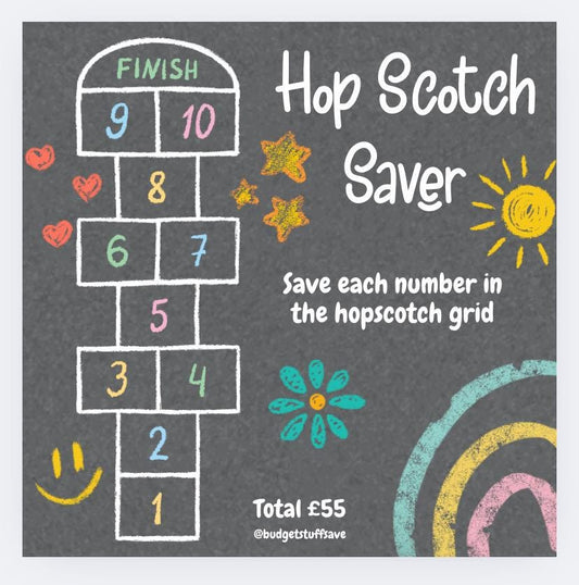 Hopscotch Mini Tracker, Cash Stuffing, Budgeting, Budget Binder, Tracker, Save, Money, Challenge