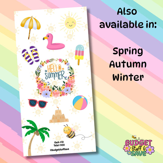 Hello Summer Savings Tracker, Cash Stuffing, Budget Binder Trackers, Save Money, Cash Envelopes, Budgeting, Money Saver, Presents, Gifts