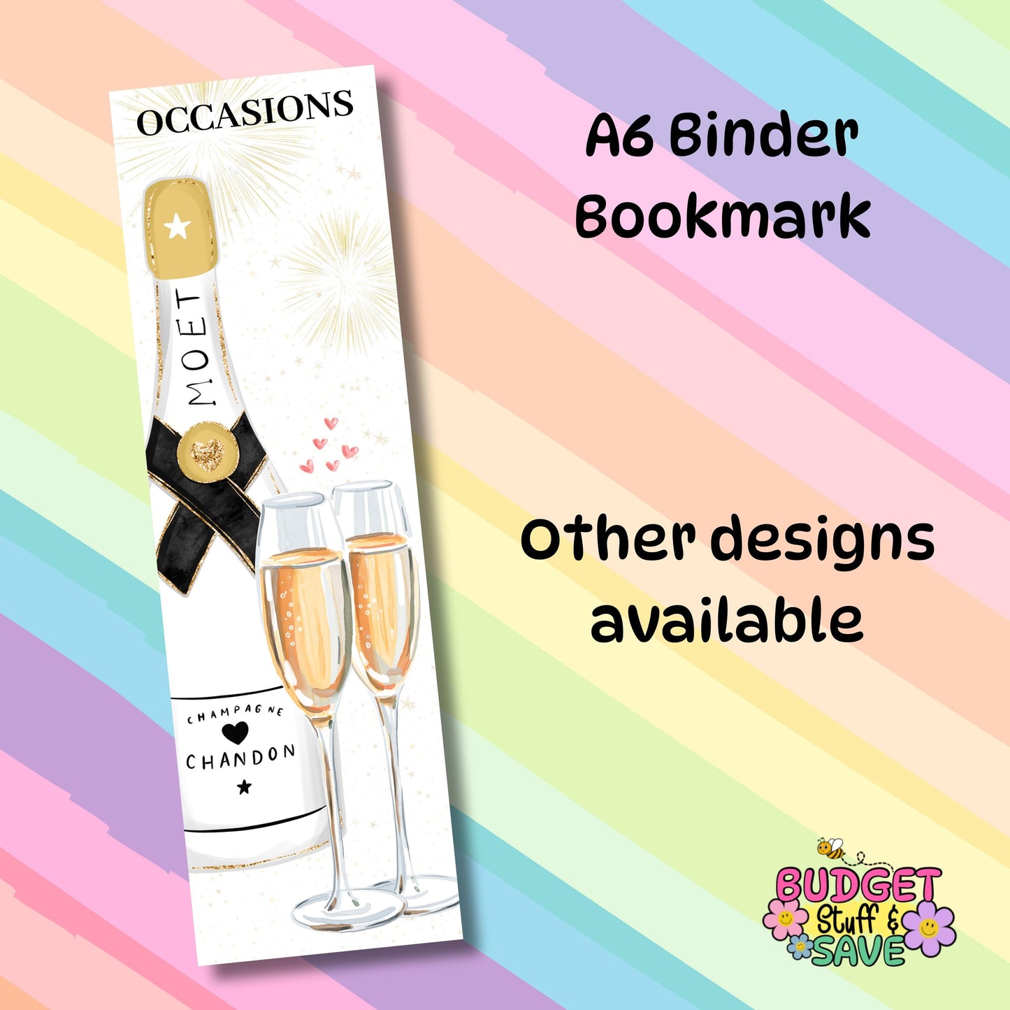 Occasions Bookmark/Divider for A6 Binder, Cash Stuffing, Budget Binder Trackers, Save Money, Budgeting, Money Saver, Presents, Gifts