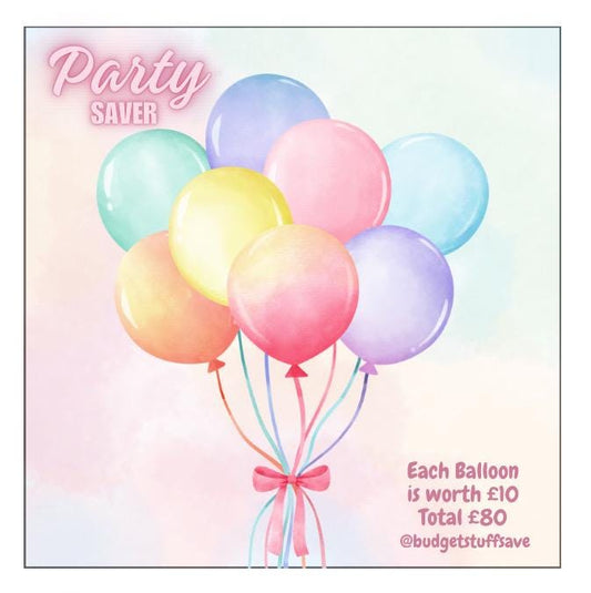 Party Saver Mini Tracker, Cash Stuffing, Budgeting, Budget Binder, Tracker, Save, Money, Challenge