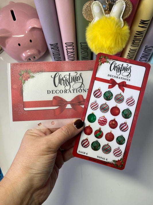 Red Christmas Vellum Wallets and matching trackers for Cash Stuffing, Budgeting, Wallets, Save, Cash, Organise